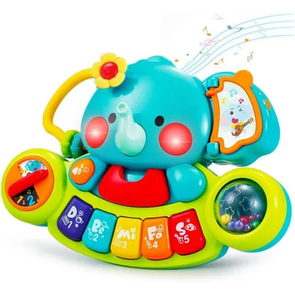 Hola 2-In-1 Musical Elephant Keyboard Interactive Baby Toy