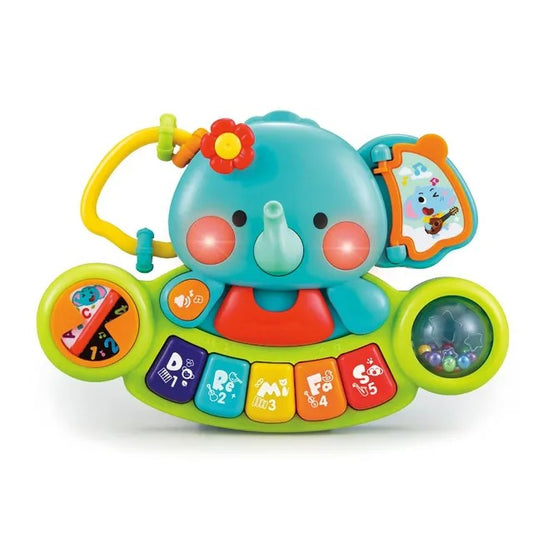 Hola 2-In-1 Musical Elephant Keyboard Interactive Baby Toy