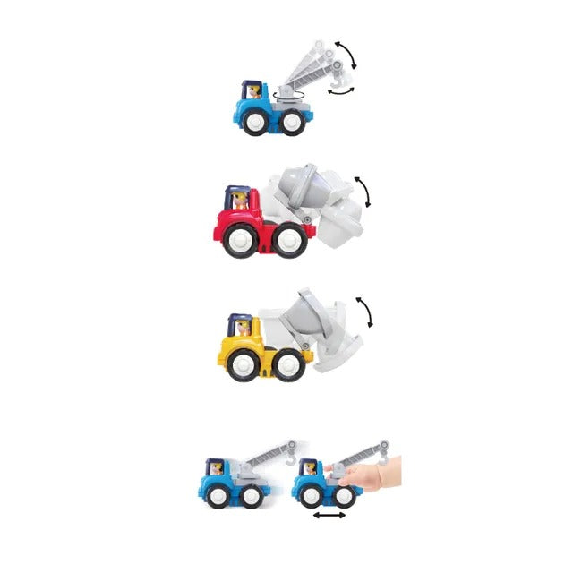 Hola 4-WD Construction Truck Set 6 Pieces