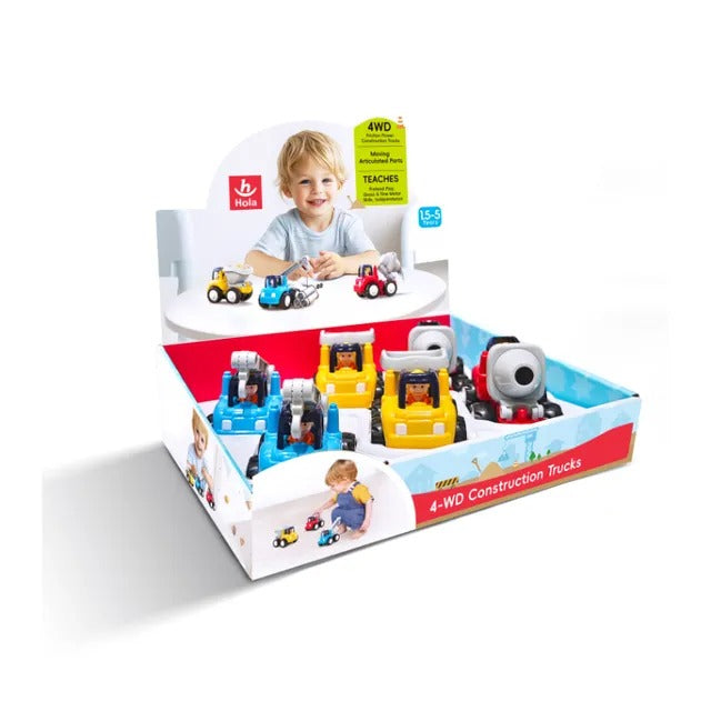 Hola 4-WD Construction Truck Set 6 Pieces