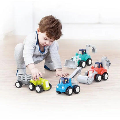 Hola 4WD Construction Truck Toy Set 4 Pieces