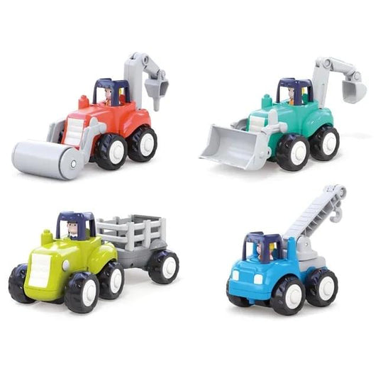 Hola 4WD Construction Truck Toy Set 4 Pieces
