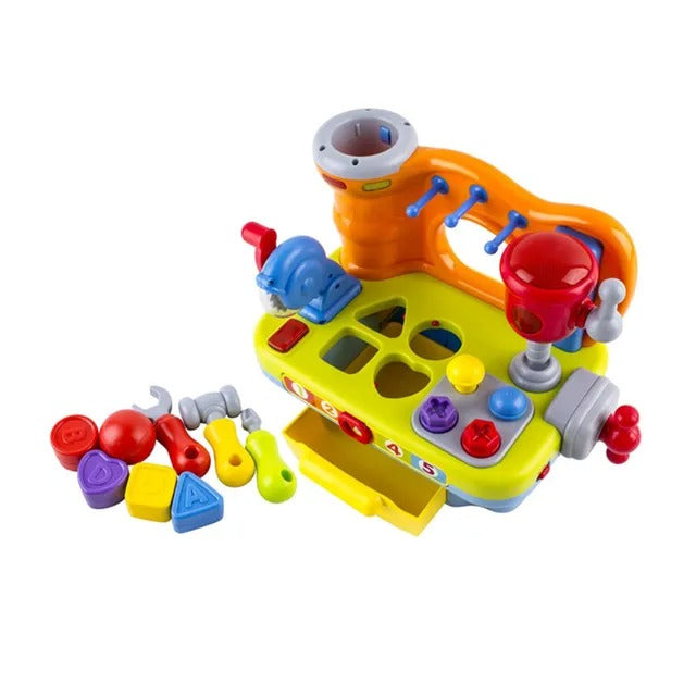 Hola 9-In-1 Multifunctional Workbench Early Learning Toy