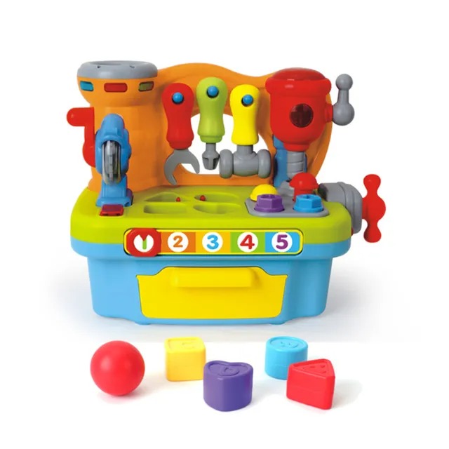 Hola 9-In-1 Multifunctional Workbench Early Learning Toy