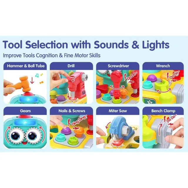 Hola 9-In-1 Robot Workbench Early Learning Toy