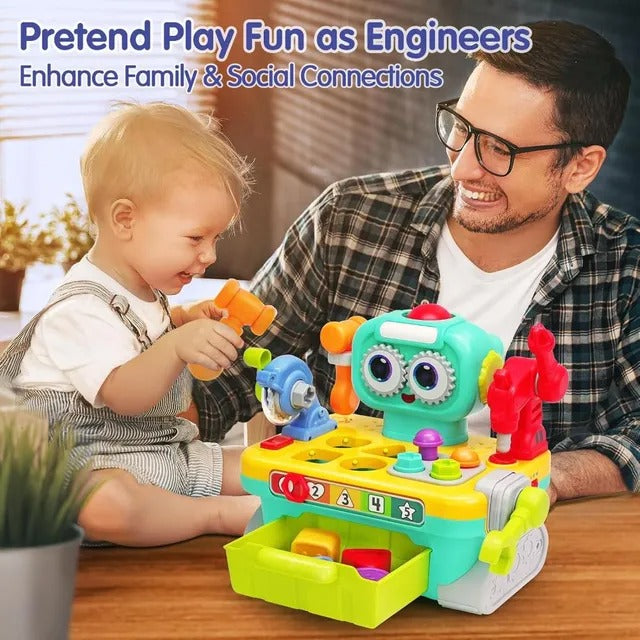 Hola 9-In-1 Robot Workbench Early Learning Toy
