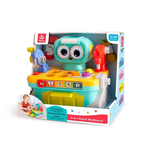 Hola 9-In-1 Robot Workbench Early Learning Toy