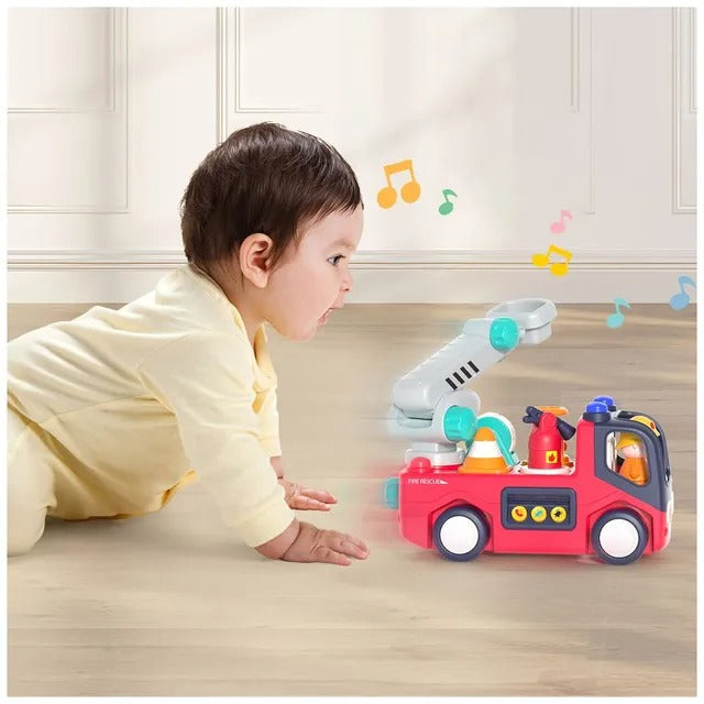Hola Early Learning Fire Engine Toy with Lights and Sounds