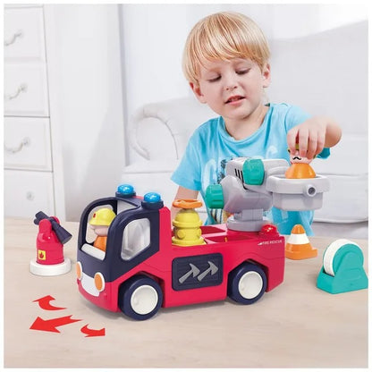 Hola Early Learning Fire Engine Toy with Lights and Sounds