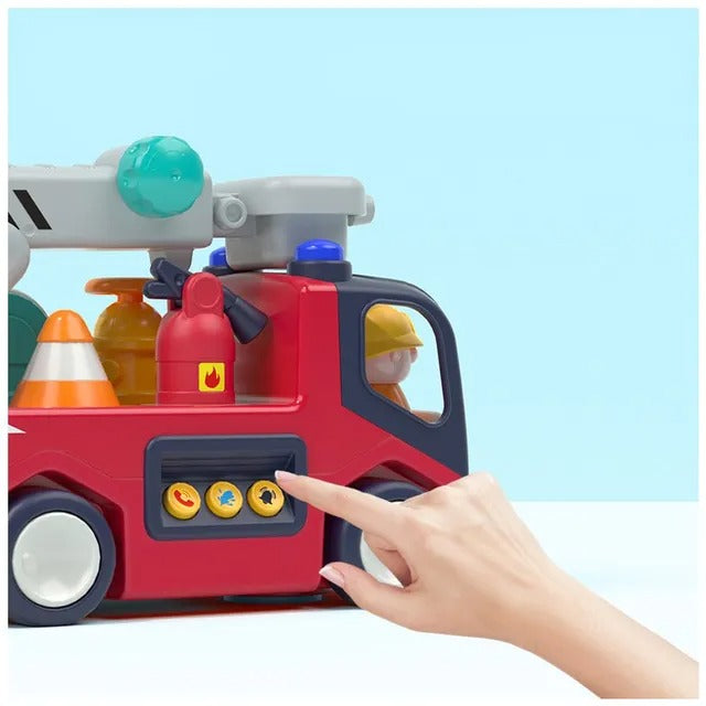 Hola Early Learning Fire Engine Toy with Lights and Sounds