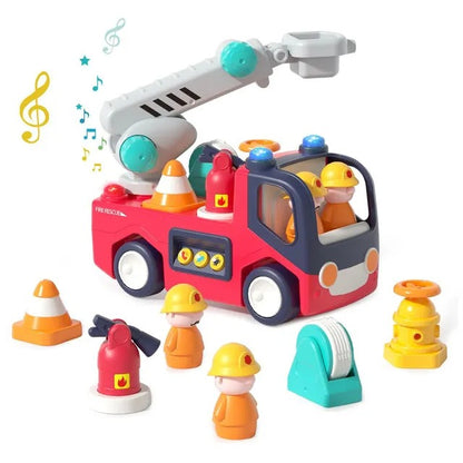 Hola Early Learning Fire Engine Toy with Lights and Sounds