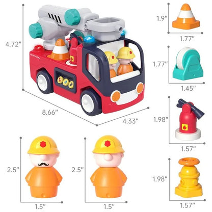 Hola Early Learning Fire Engine Toy with Lights and Sounds