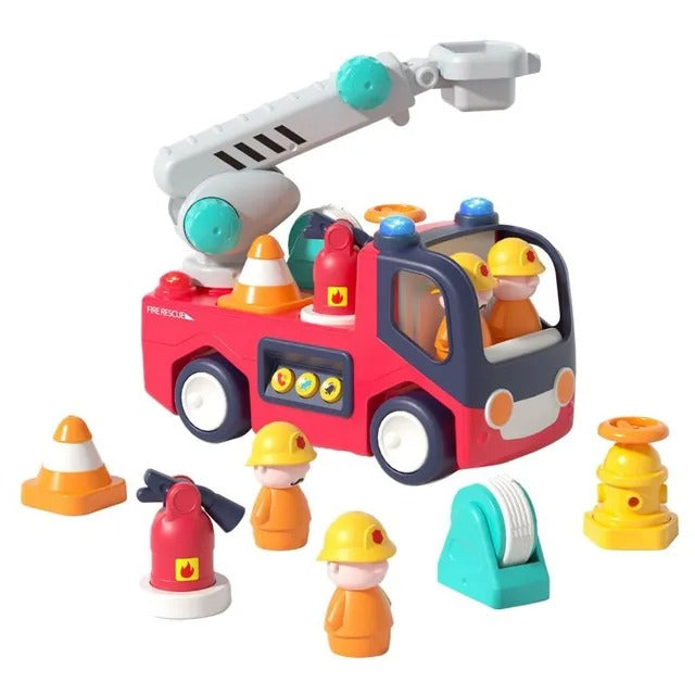 Hola Early Learning Fire Engine Toy with Lights and Sounds
