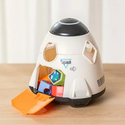 Hola Magic Toy Spaceship Shape Sorter & Building Set