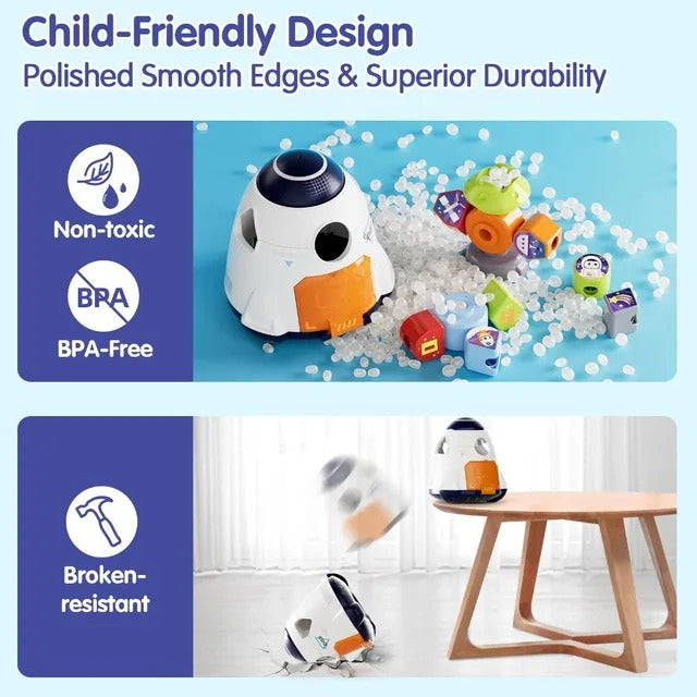 Hola Magic Toy Spaceship Shape Sorter & Building Set