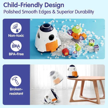 Hola Magic Toy Spaceship Shape Sorter & Building Set