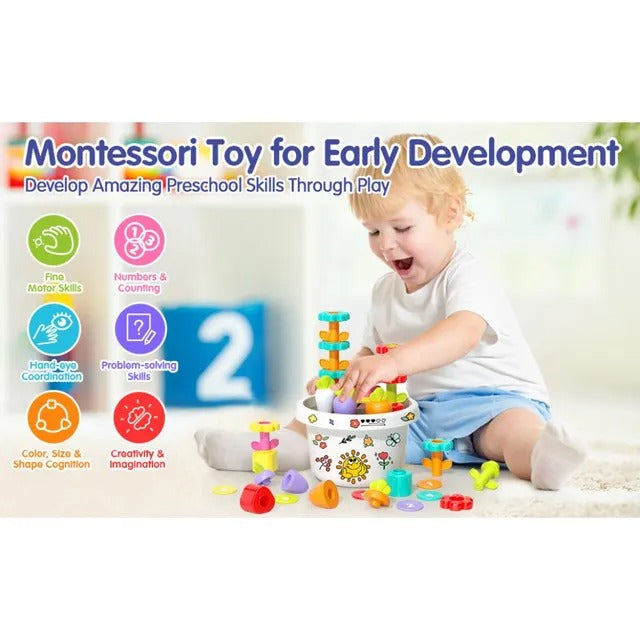 Hola Montessori Potted Plant Toy for Toddlers