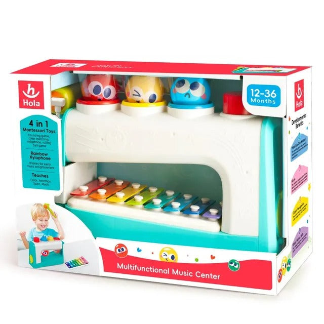 Hola Multifunctional Music Center 4-In-1 Montessori Toy