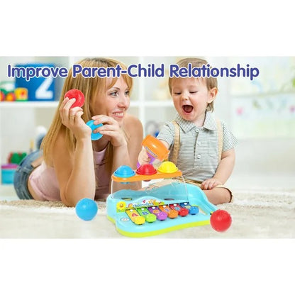Hola Pop N Play Music Center 3-In-1 Montessori Toy