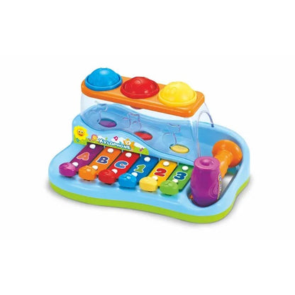 Hola Pop N Play Music Center 3-In-1 Montessori Toy