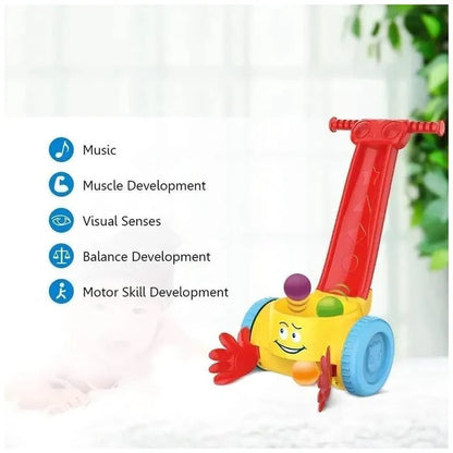 Huanger 2-in-1 Kids Ball Popper & Scooper Walker With Music