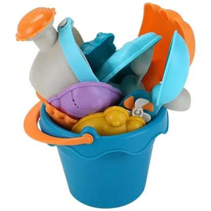 Huanger Baby Beach Sand Play Set With Bucket, Shovel & Molds