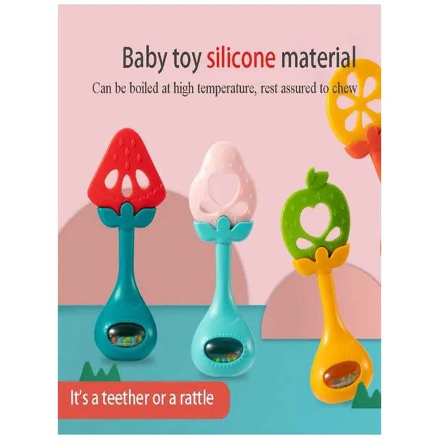 Huanger Baby Fruit Teether With Rattle