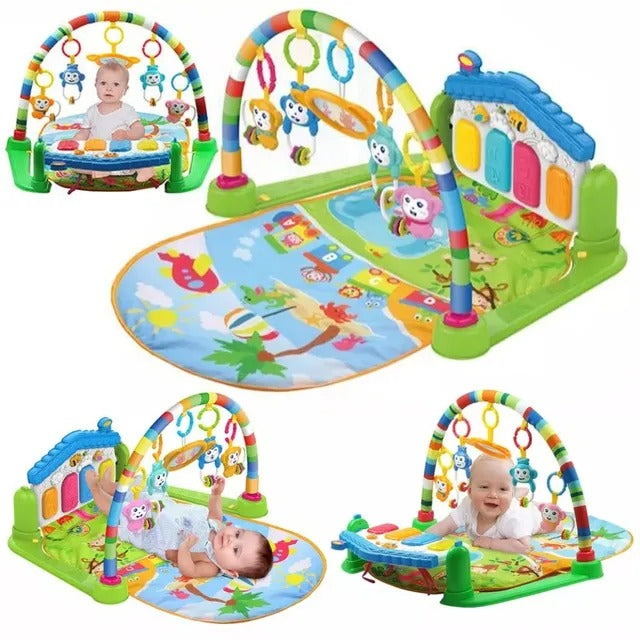 Huanger Baby Piano Fitness Rack With Playing Toys