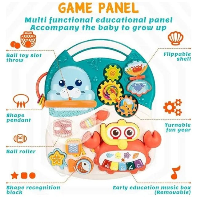 Huanger 2-in-1 Baby Walker Activity Table
