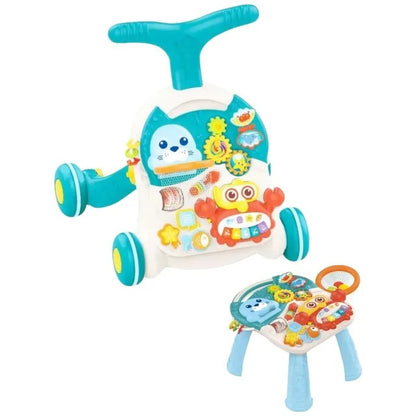 Huanger 2-in-1 Baby Walker Activity Table