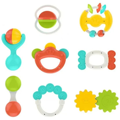 Huanger Baby Rattles & Teether Gift Set 8 Pieces
