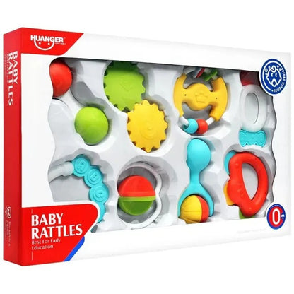 Huanger Baby Rattles & Teether Gift Set 8 Pieces