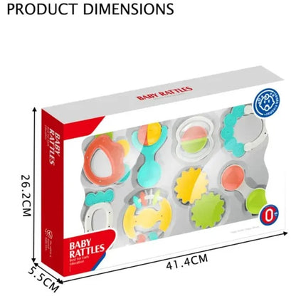 Huanger Baby Rattles & Teether Gift Set 8 Pieces