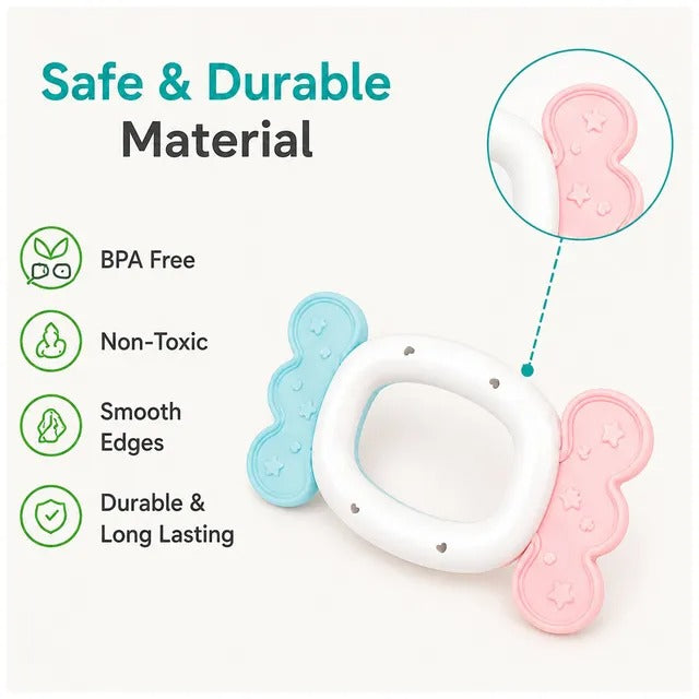Huanger Baby Rattles & Teether Sensory Toy - Set 8 Pieces