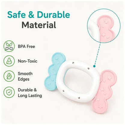 Huanger Baby Rattles & Teether Sensory Toy - Set 8 Pieces