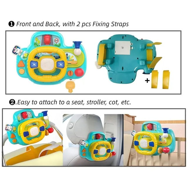 Huanger Kids Musical Smart Steering Wheel Simulation
