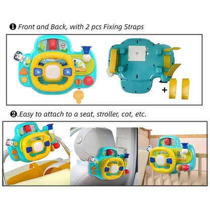 Huanger Kids Musical Smart Steering Wheel Simulation