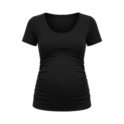 Become a Mom Tube Tee (Black, Medium)