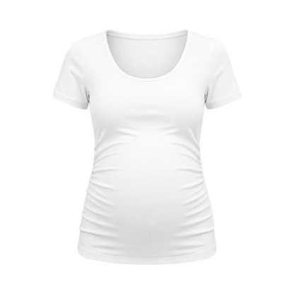 Become a Mom Tube Tee (White, Large)