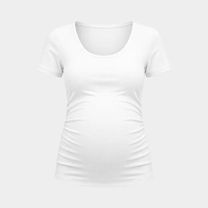 Become a Mom Tube Tee (White, Large)