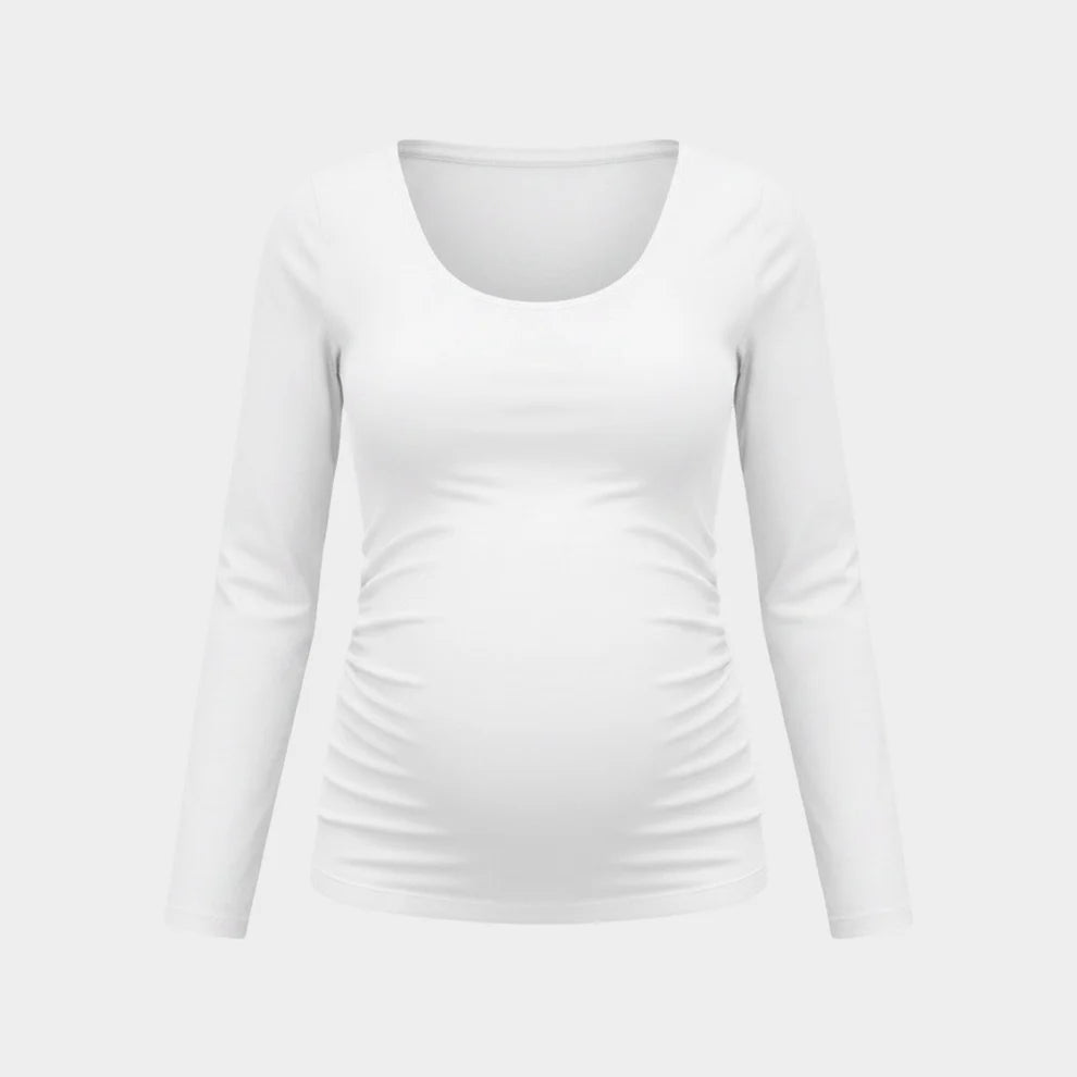 Become a Mom Tube Top (White, Medium)