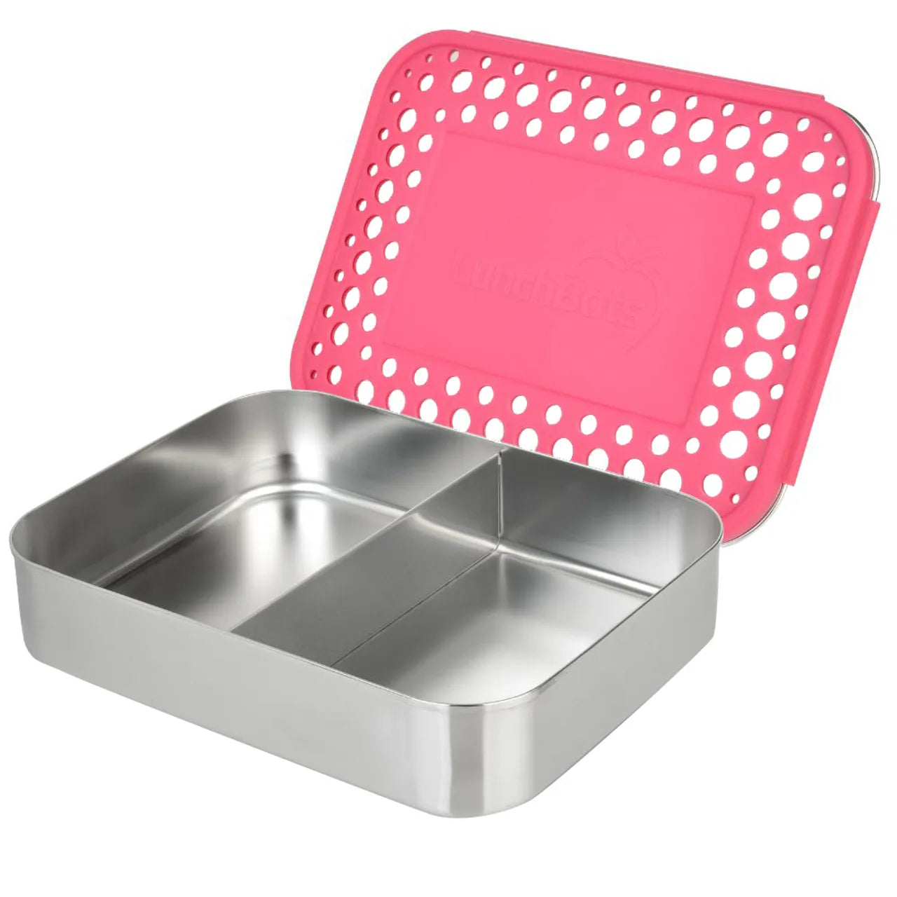 Lunchbots - Duo Bento Stainless Steel Lunchbox - 600ml - Pink