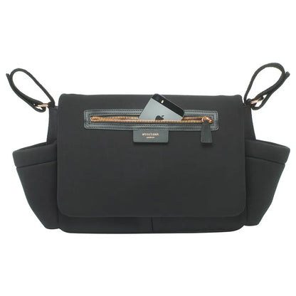Storksak Stroller Organizer Luxe - Scuba (Black & Gold)