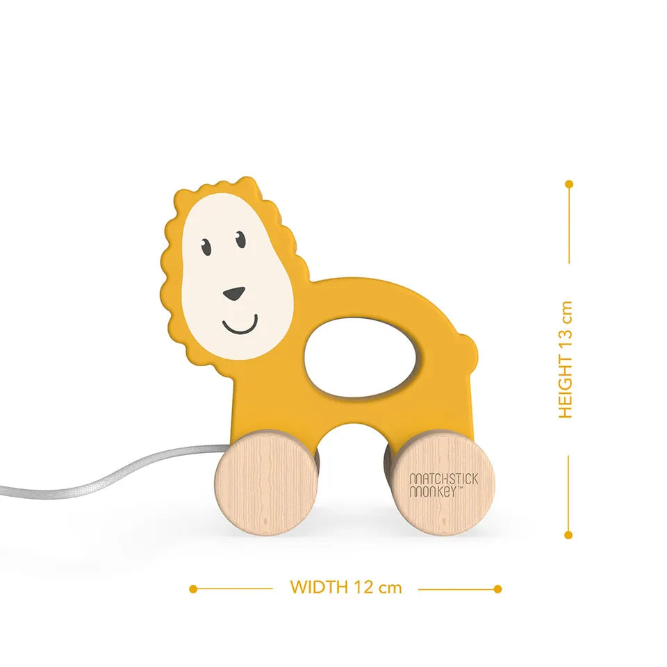 Matchstick Monkey - Playtime Pull Along - Ludo Lion