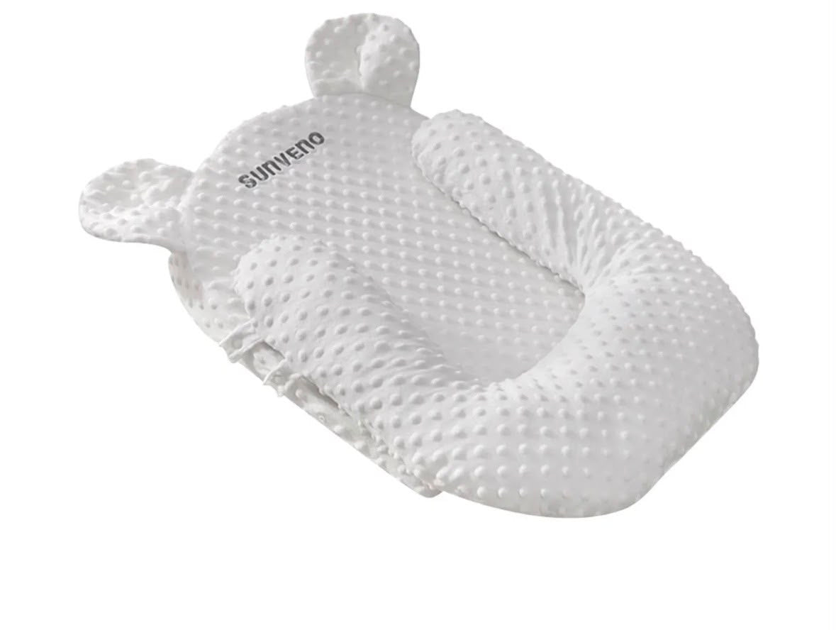 Sunveno Portable Baby Anti-Spill Milk U Shape Pillow with 10 Degree Slope Pad