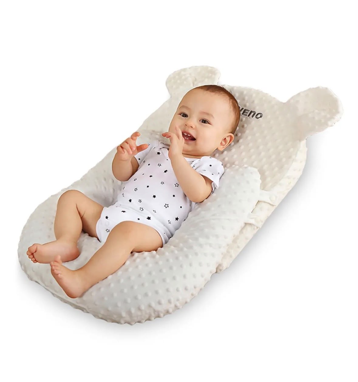 Sunveno Portable Baby Anti-Spill Milk U Shape Pillow with 10 Degree Slope Pad