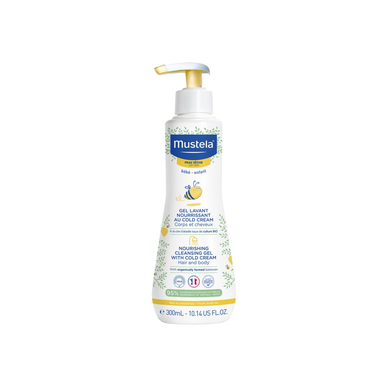موستيلا جل منظف مُغذٍّ مع كريم بارد (300ml)