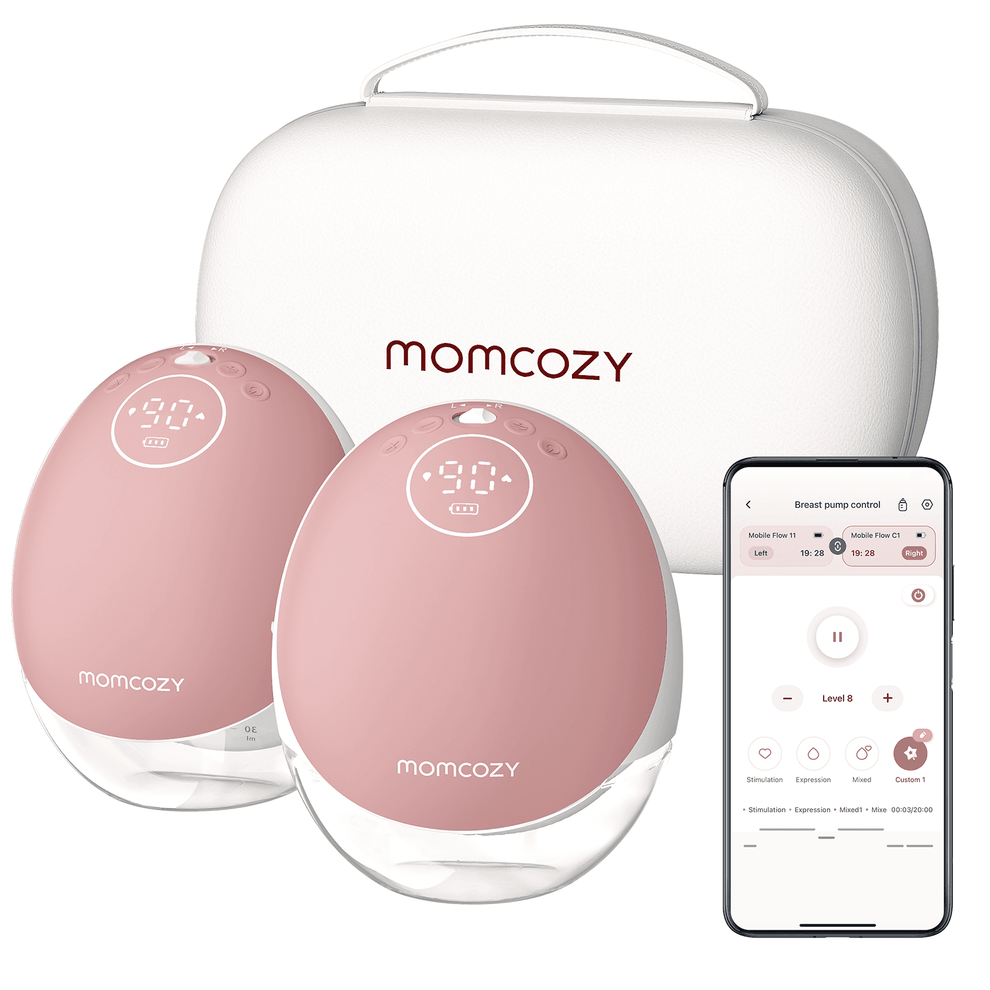 Momm Cozy Rocker Momcozy Breast Pump M9 Double (Cozy Red) - Qatar Moms