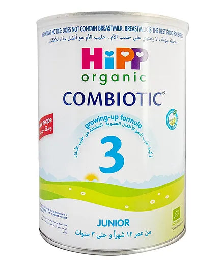 HiPP Organic Stage 3 Combiotic Growing Up Formula - From 12 Months to 3 Years (800g)
