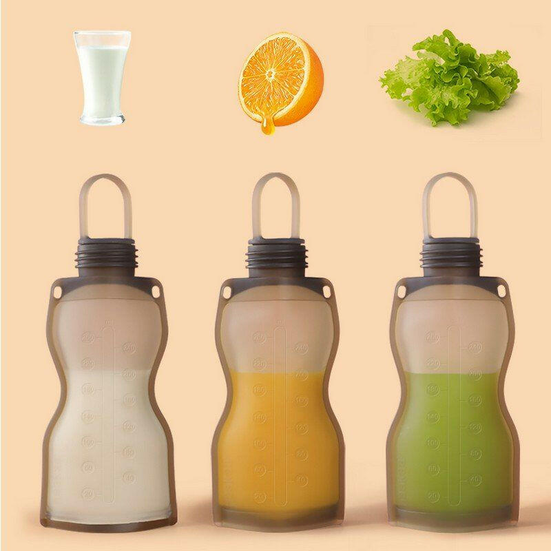 Silicone Milk Storage Bag - 260ml - 2pc By Haakaa.